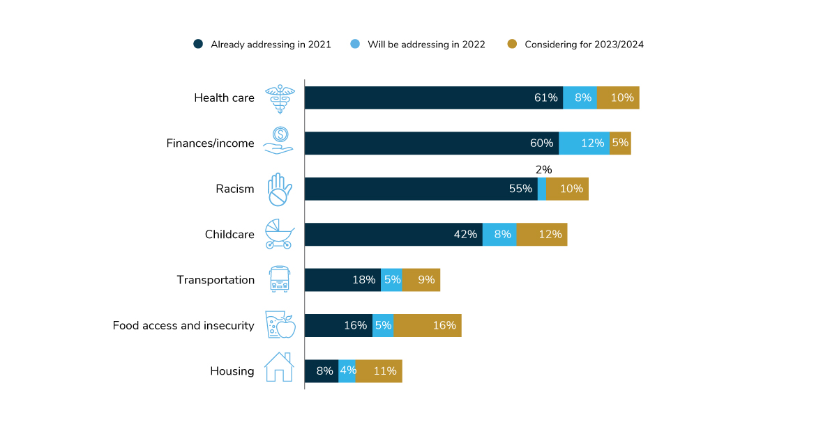 Social Determinants of Health Focus Areas, 2021-2024