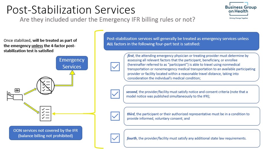 Post-stabilization services