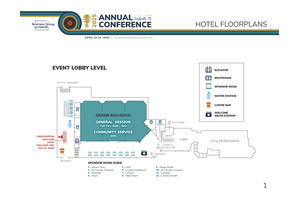 Renaissance Nashville Hotel Conference Center Event Lobby Floorplan
