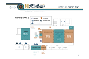 Renaissance Nashville Hotel Conference Center Meeting Level 1 Floorplan